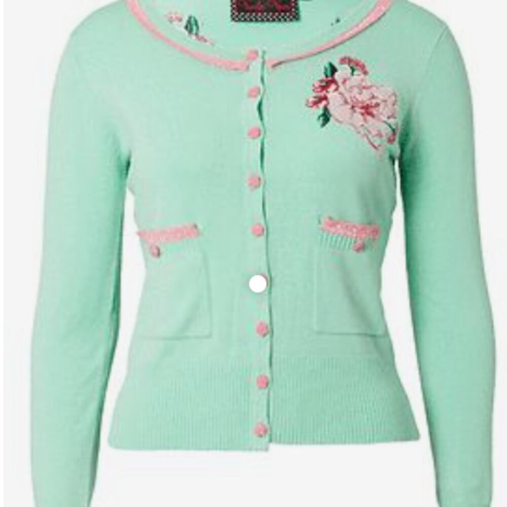 Voodoo Vixen Cardigan Retro Vintage Rockabilly Pin-up